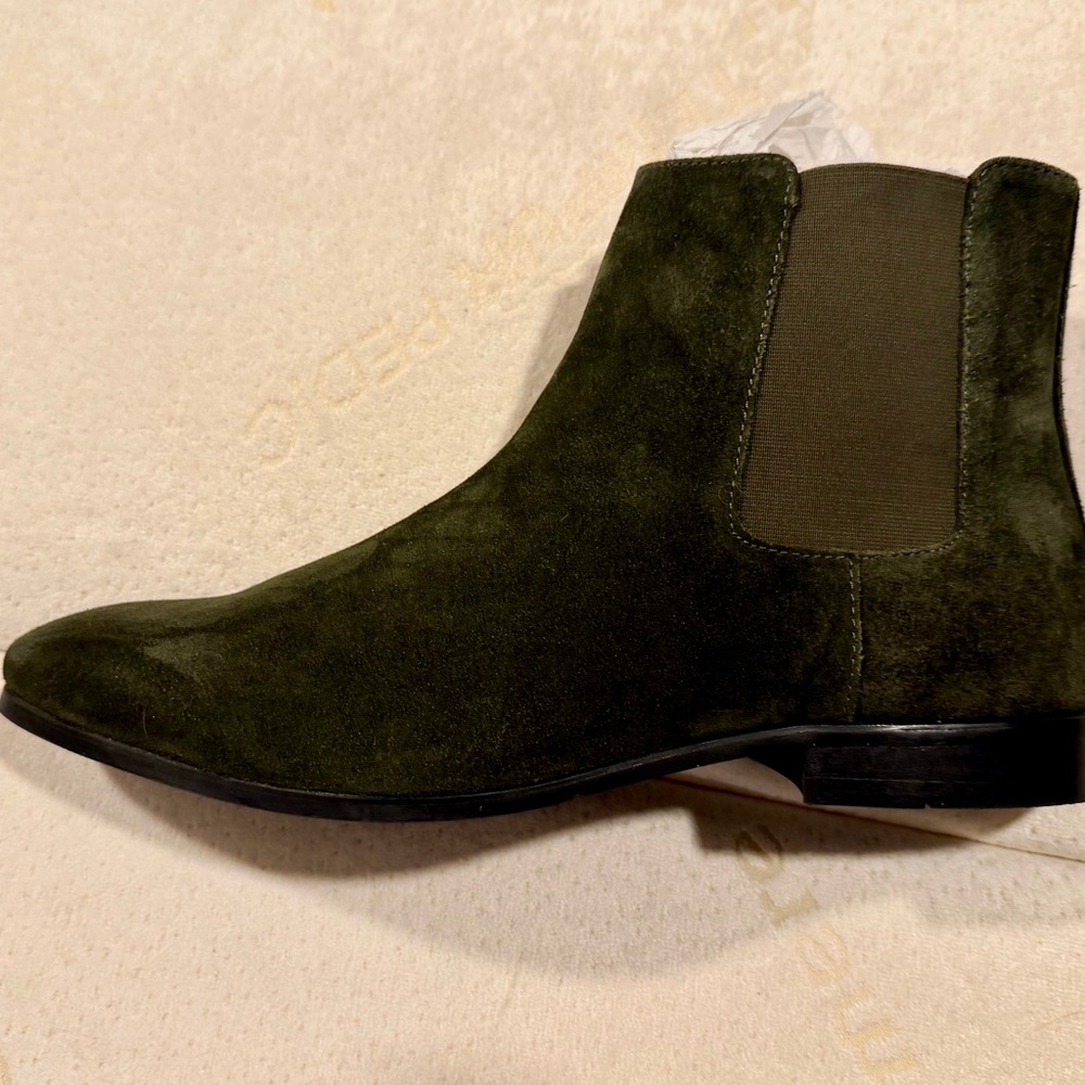 Express Men's Suede Boots in Dark Green - Picture 8 of 11